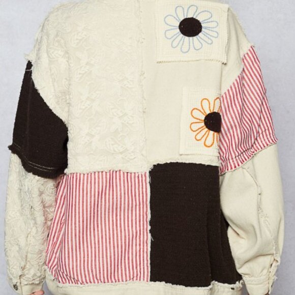 POL Clothing Relaxed Fit Embroidered Jacket - Picture 3 of 5